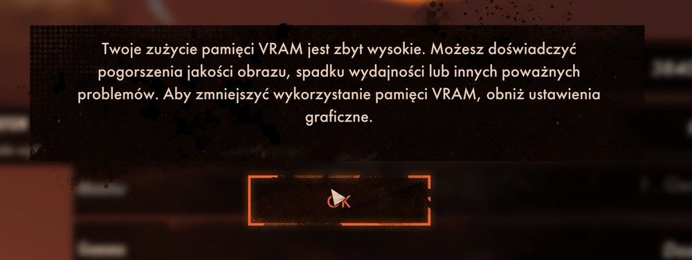 Karty graficzne z 8 GB VRAM będą ograniczać grę w 4K