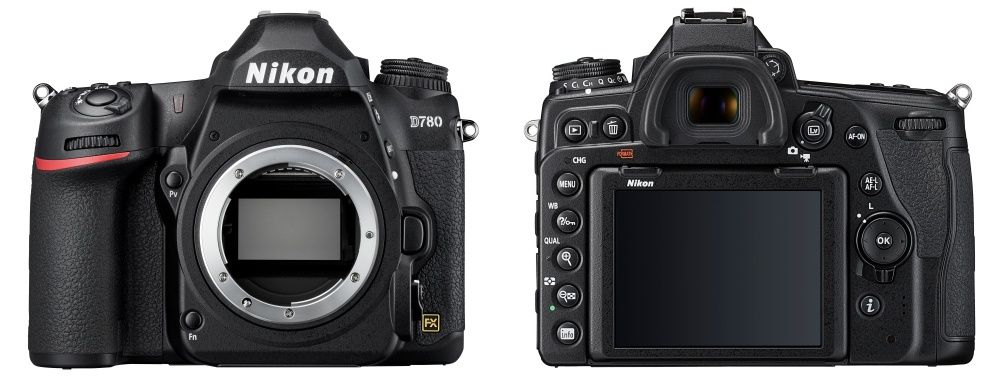 Nikon D780 przód tył