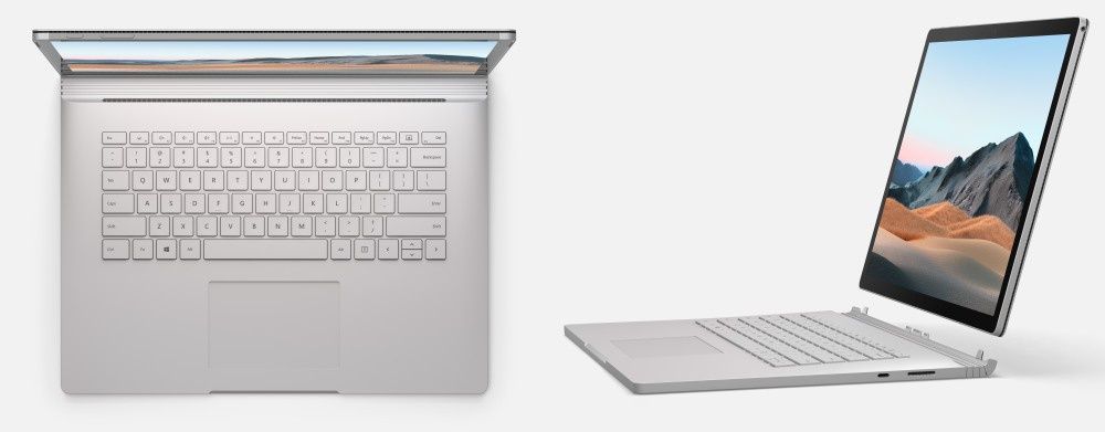 Microsoft Surface Book 3 bok góra