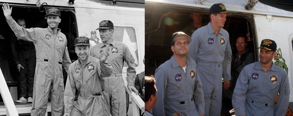 Apollo 13 załoga - rzeczywistość i film
