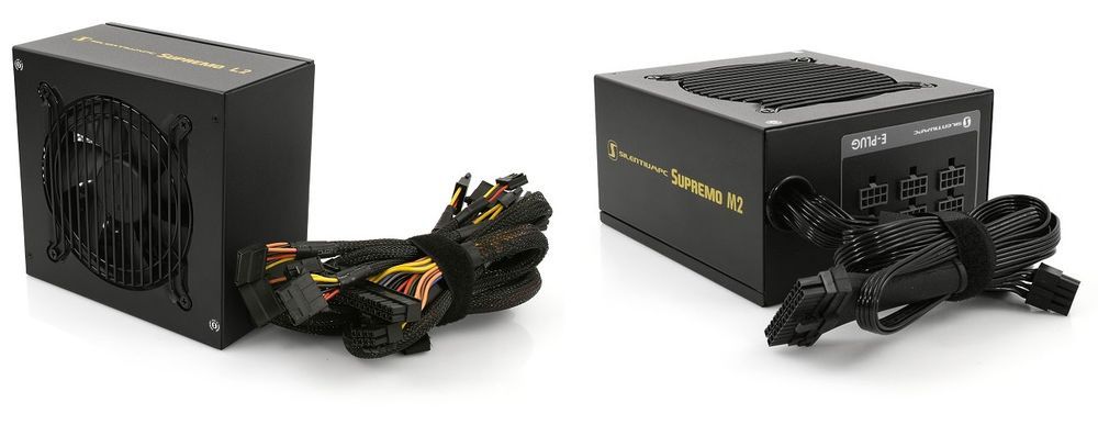 SilentiumPC Supremo L2 i M2 Gold 550 W - porównanie okablowania