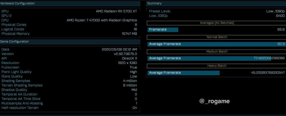 AMD Ryzen 7 4700G w bazie AotS