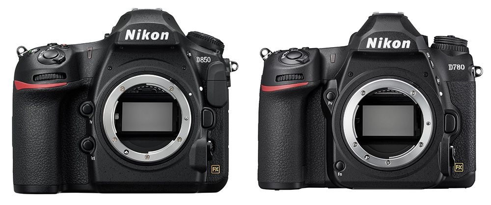 Nikon D850 i D780 przód