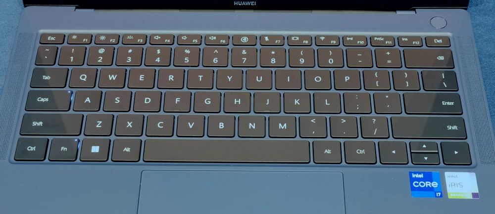 Huawei MateBook X Pro 2022 układ klawiatura
