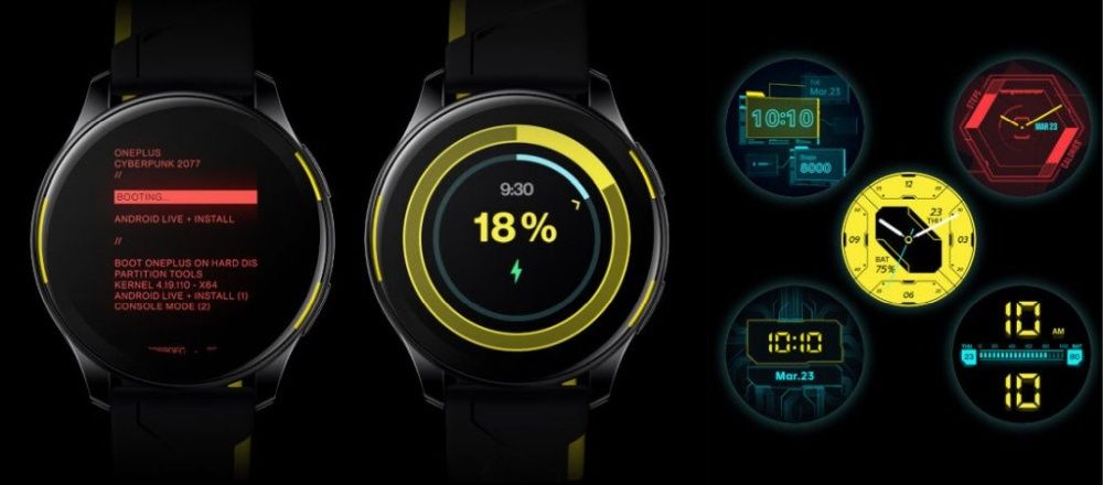 OnePlus Watch Cyberpunk 2077 Limited Edition tarcze