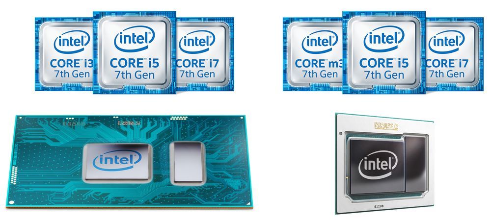 Intel Kaby Lake - podział procesorów