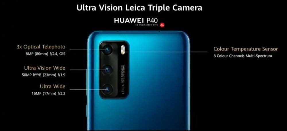Huawei P40 aparaty