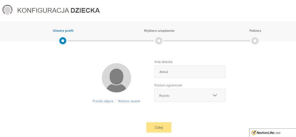 Norton 360 kontrola rodzicielska