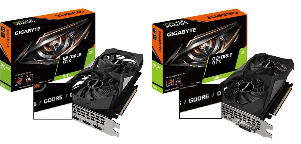 Gigabyte GeForce GTX 1650 i GeForce GTX 1650 D6 - oznaczenie