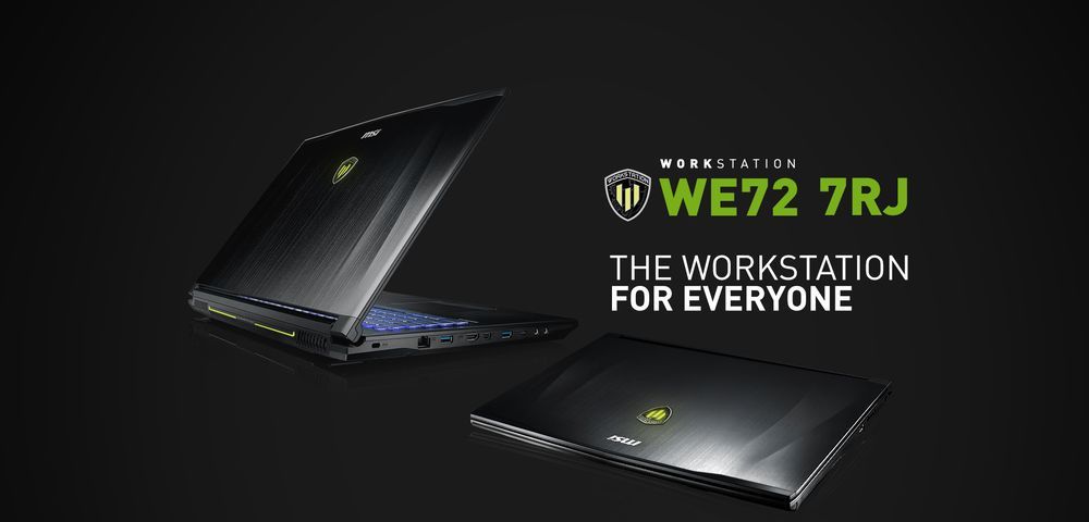 MSI WE72 laptop