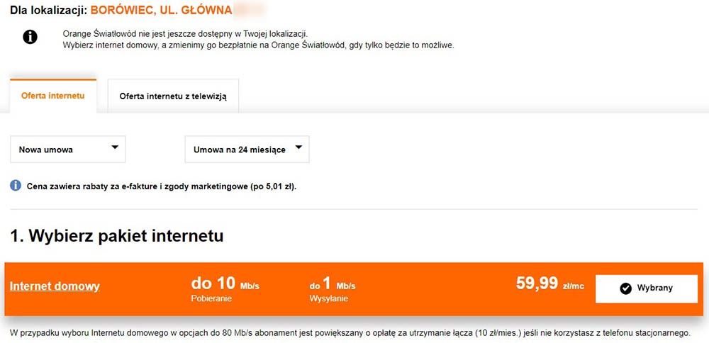 wolny internet