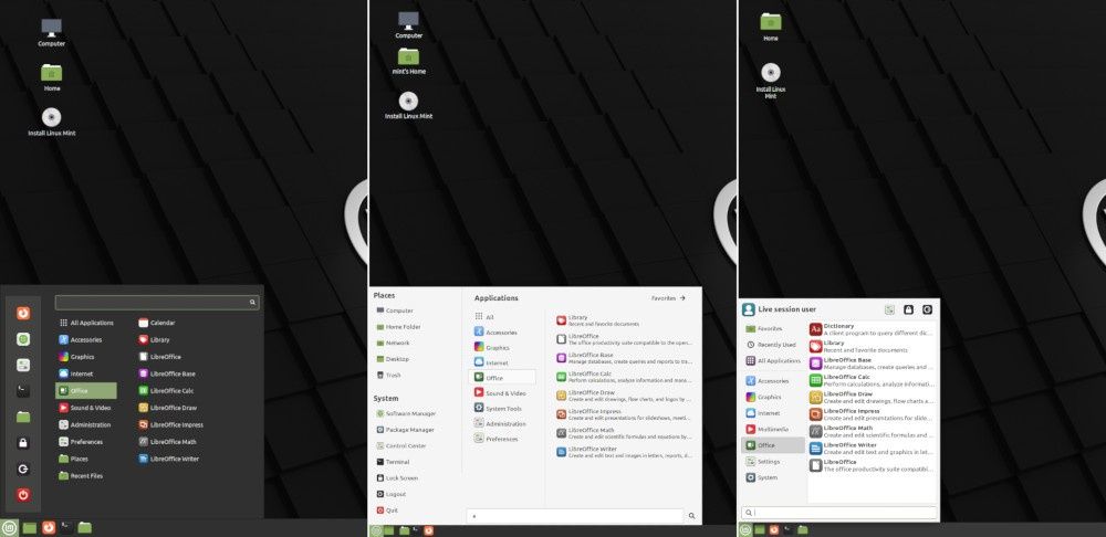 Linux Mint 21 warianty