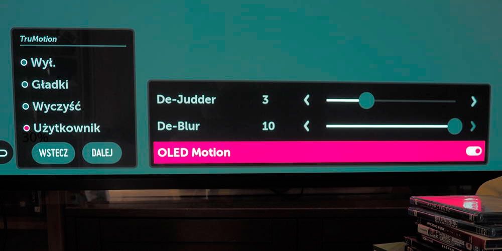 TruMotion WIęcej opcji