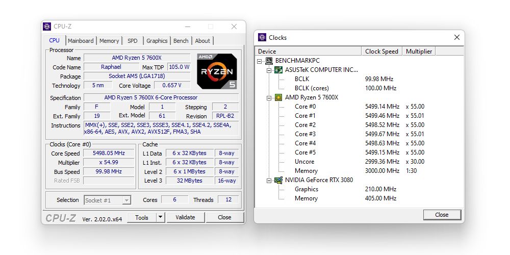 AMD Ryzen 5 7600X - podkręcanie procesora