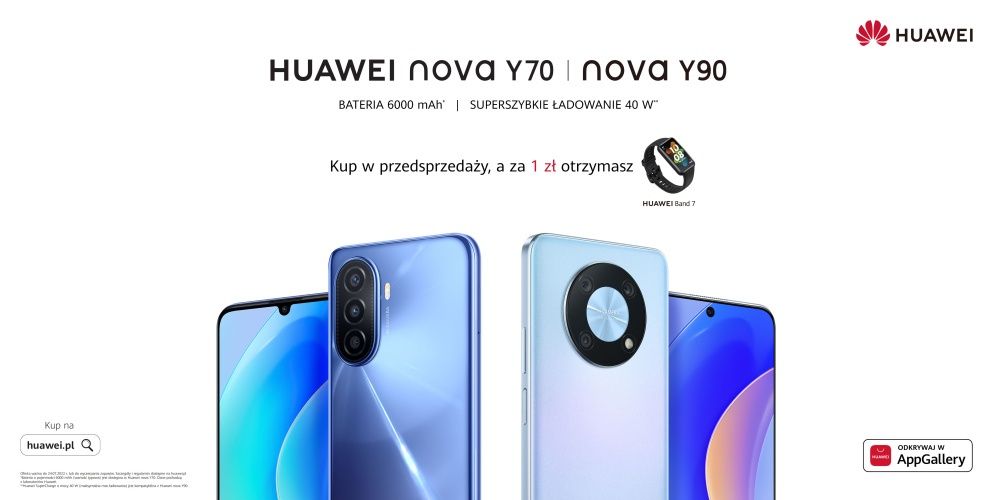Huawei nova Y70 i Huawei nova Y90