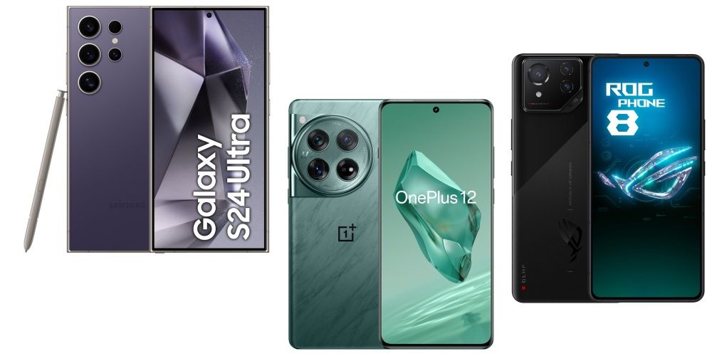Galaxy S24 Ultra vs OnePlus 12 vs Rog Phone 8 Pro