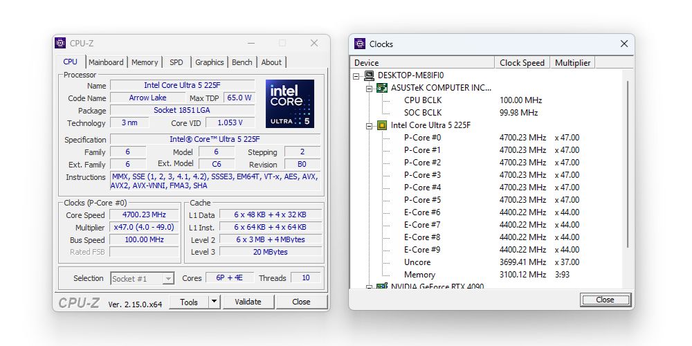 Intel Core Ultra 5 225F
