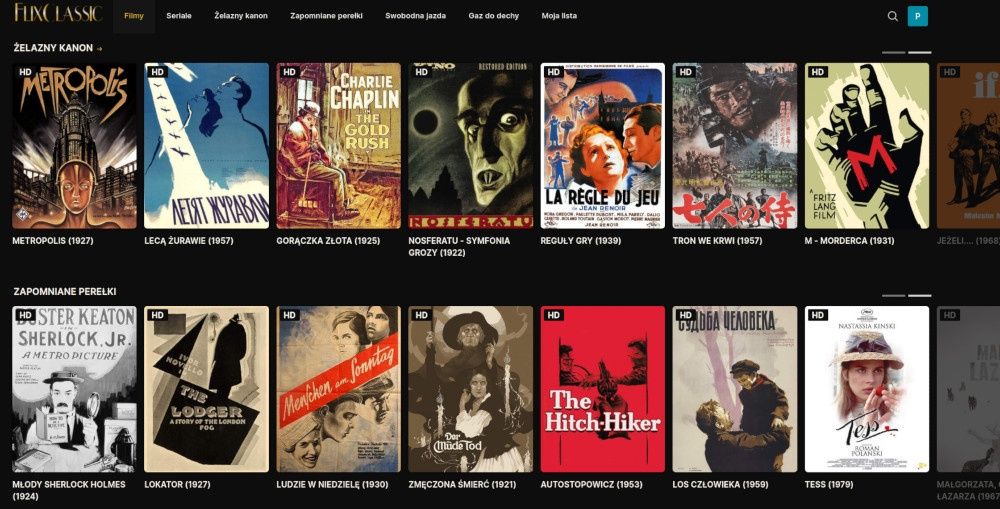 FlixClassic screen
