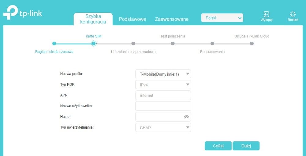 TP-Link Archer MR600 - Szybka konfiguracja