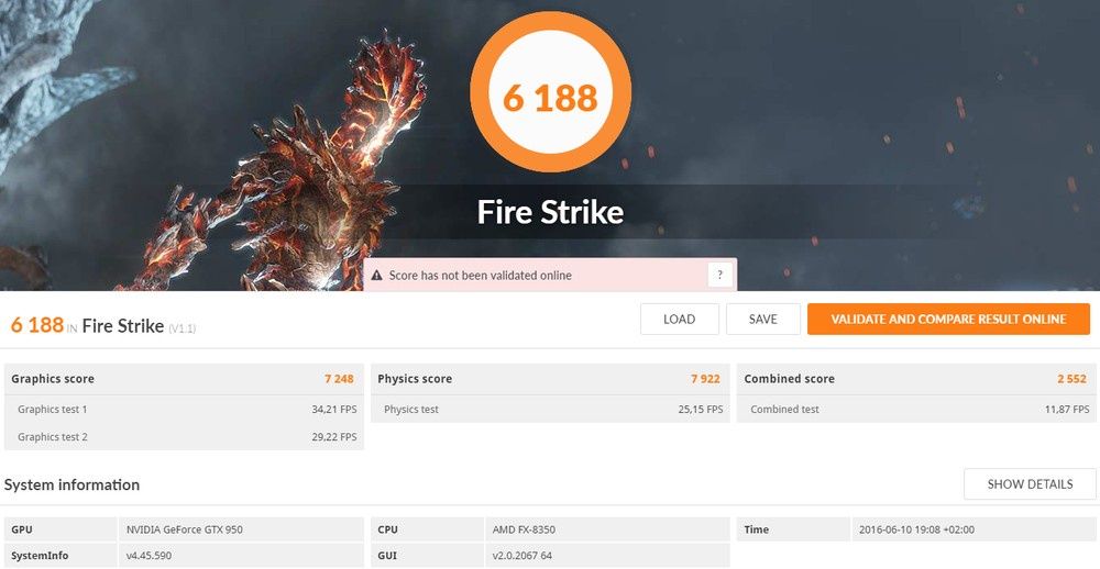 Gigabyte GA-990FX-Gaming - test 3DMark Fire Strike