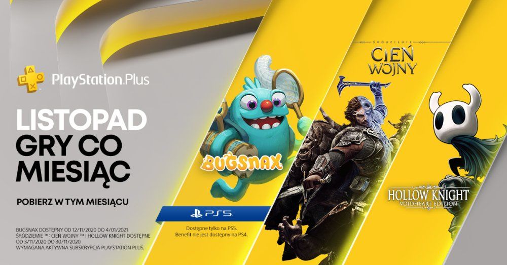 PlayStation Plus listopad