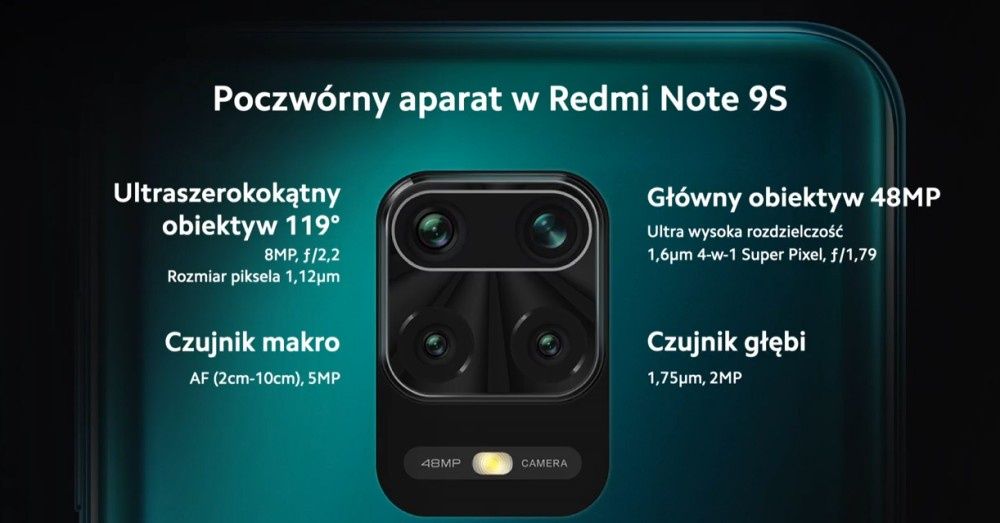 Redmi Note 9S aparat