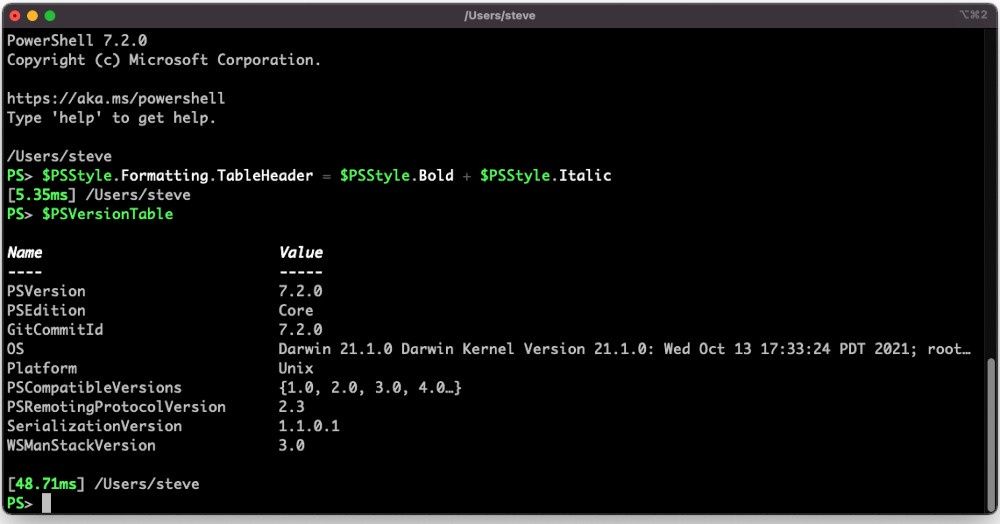 PowerShell 7.2