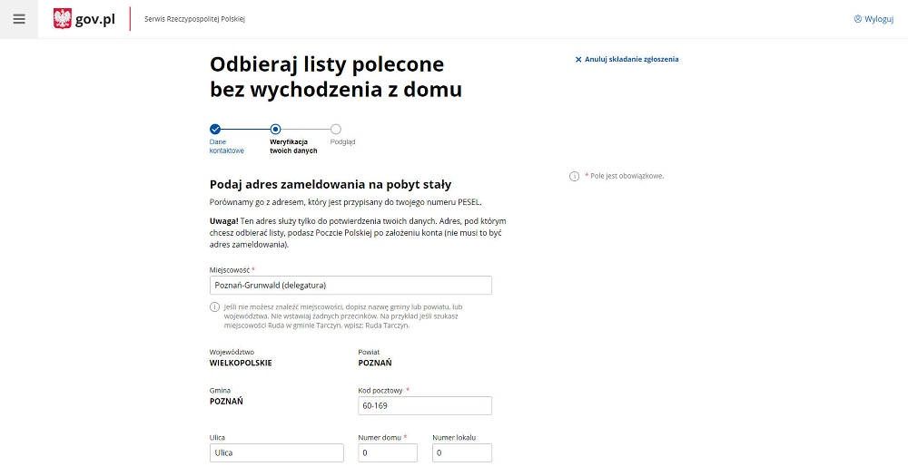 eSkrzynka adres