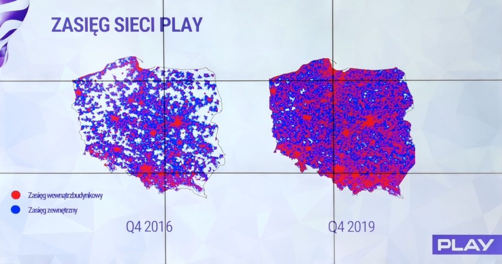 Zasięg sieci Play
