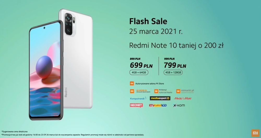 Redmi Note 10 promocja