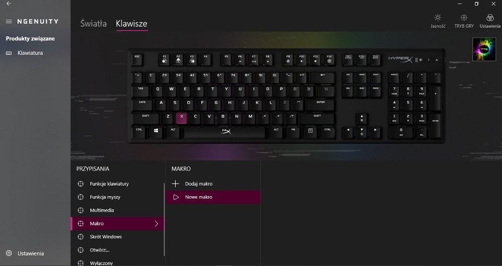 HyperX NGeniuty 2 makra