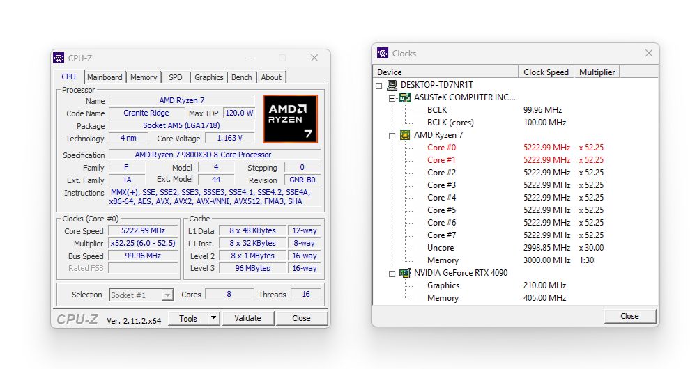 AMD Ryzen 7 9800X3D - specyfikacja