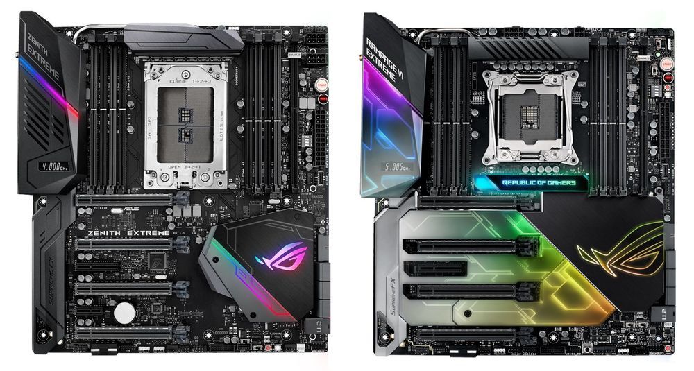 ASUS ROG Zenith Extreme i ROG Rampage VI Extreme