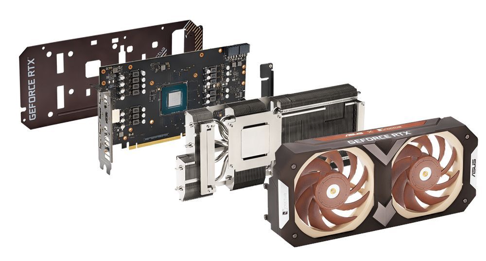 ASUS GeForce RTX 3070 Noctua Editon OC - chłodzenie