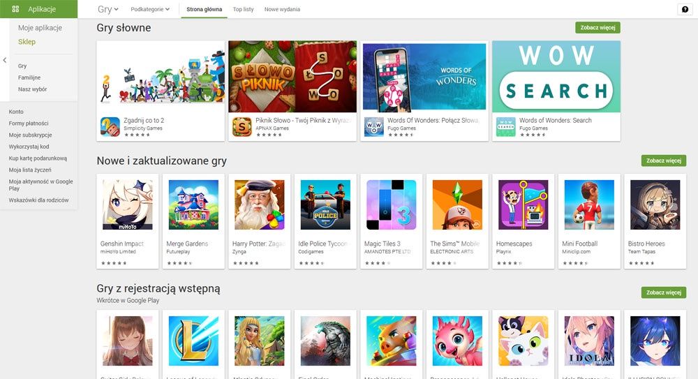 Google Play Pass - aplikacje