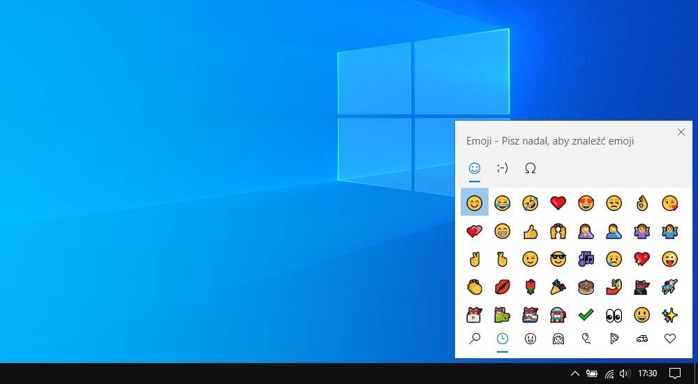 Windows 10 emoji
