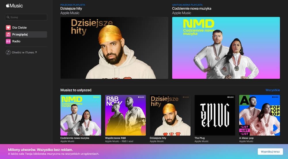 Apple Music screen