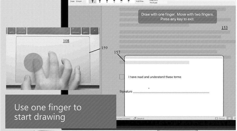 Microsoft touchpad patent