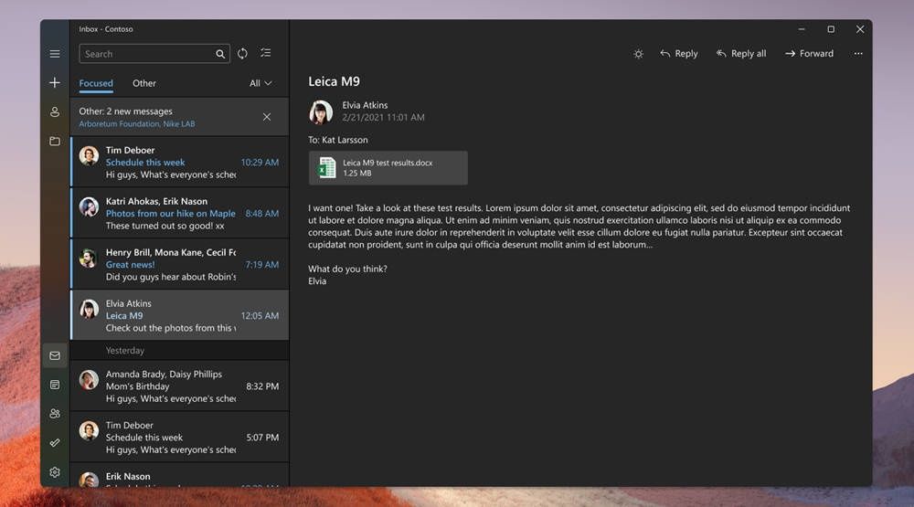 Windows 11 Poczta