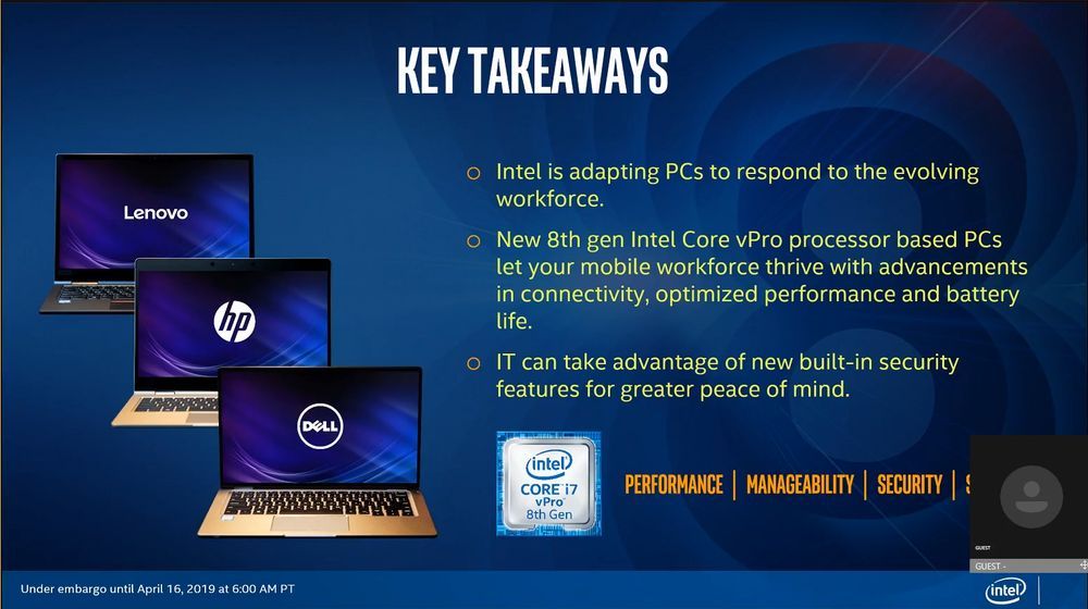 Intel Core 8. gen - laptopy
