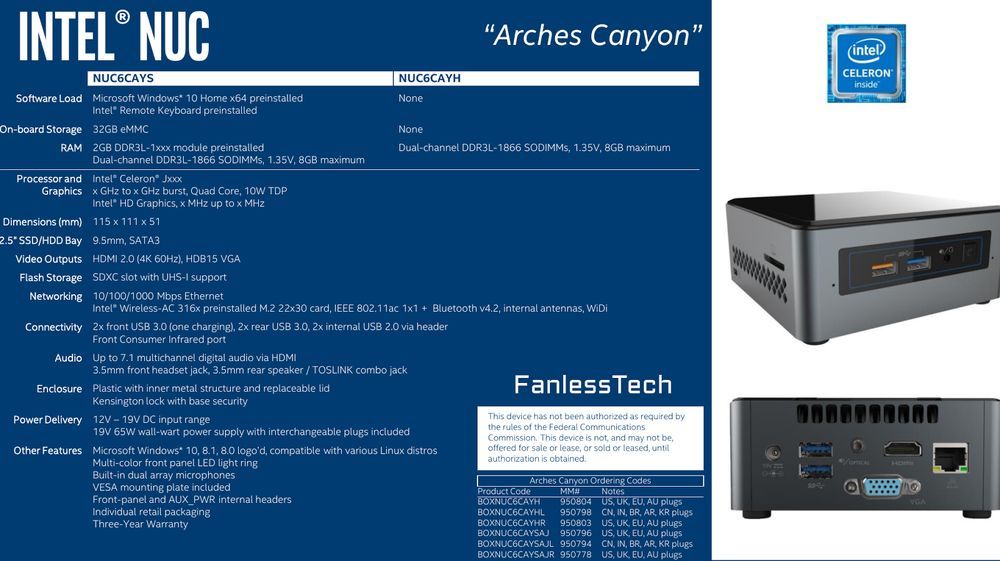 Intel NUC Arches Canyon