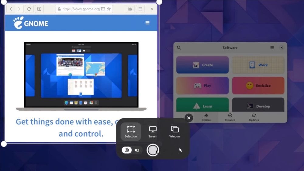 GNOME 42 screen