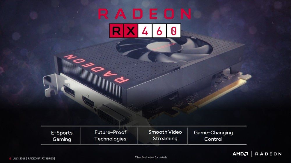 AMD Radeon RX 460 slajd