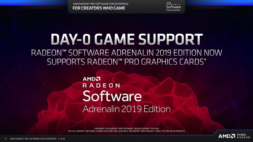 AMD Radeon Pro Software for Enterprise 19.Q2
