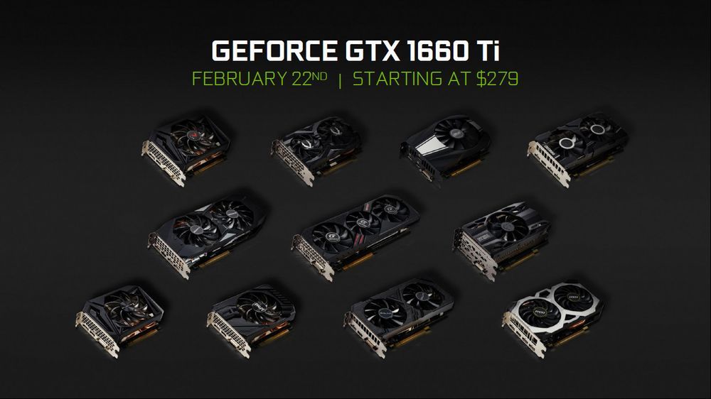 Nvidia GeForce GTX 1660 Ti - karty