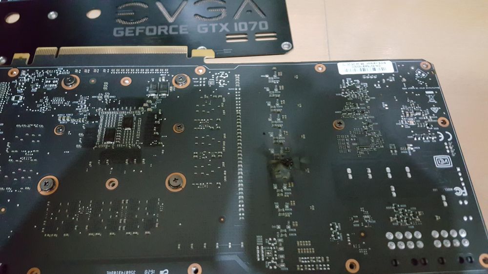 EVGA GeForce GTX 1070 FTW - uszkodzona karta graficzna