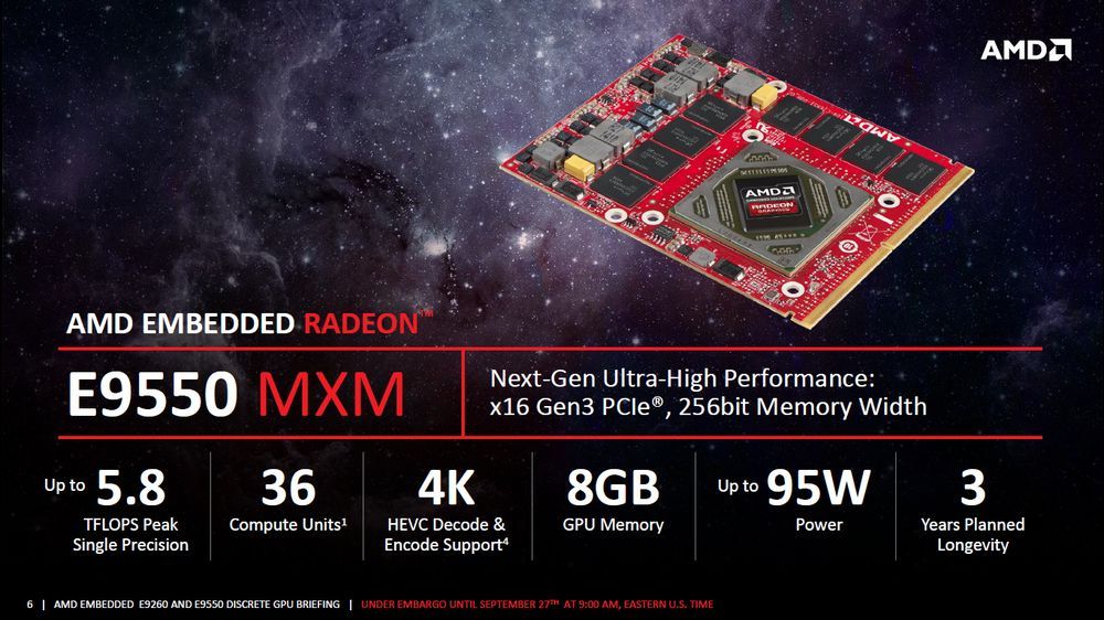 AMD E9550 MXM karta graficzna