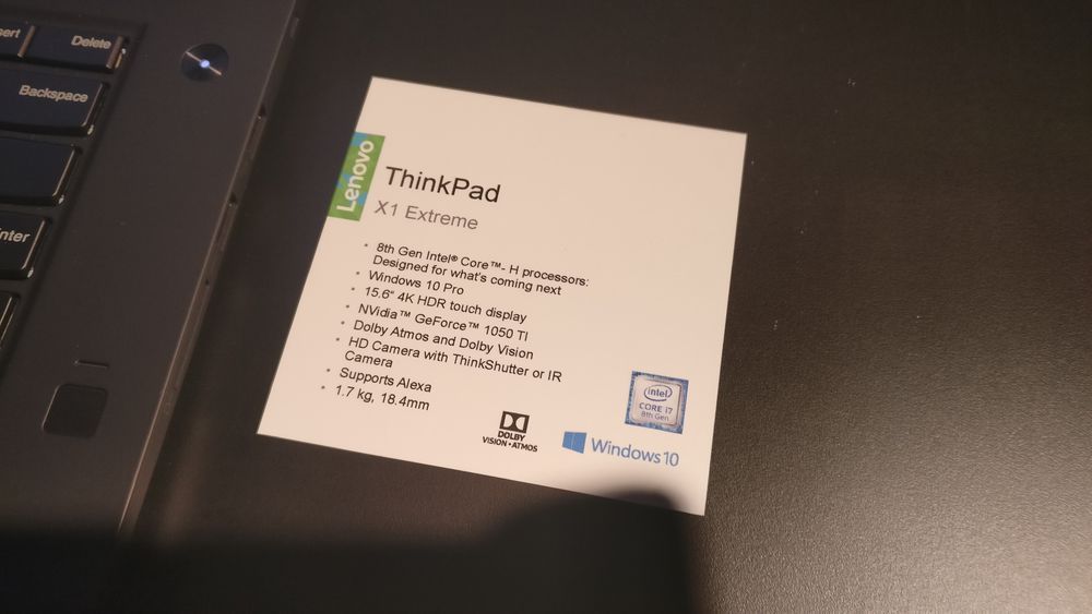Lenovo ThinkPad X1 Extreme