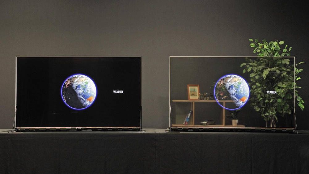 Panasonic przezroczyste OLED