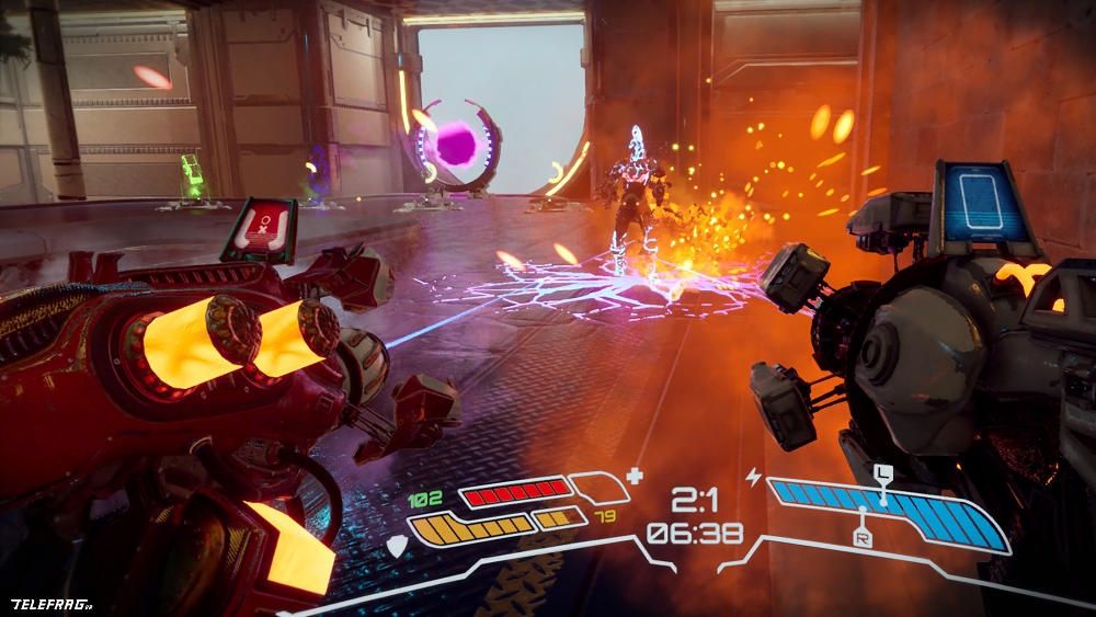 Telefrag VR screen